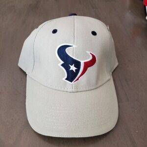 NEW Houston Texans Hat Cap Adult Strap Back Gray NFL Football Adjustable Mens A2